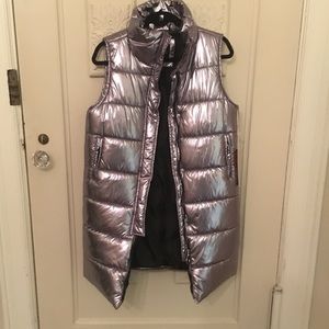 Me Jane sliver metallic vest